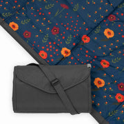 Little Unicorn front spread showing full Midnight Poppy pattern and roomy area