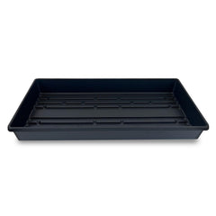 Living Whole Foods front view of five black trays showing pack and fit