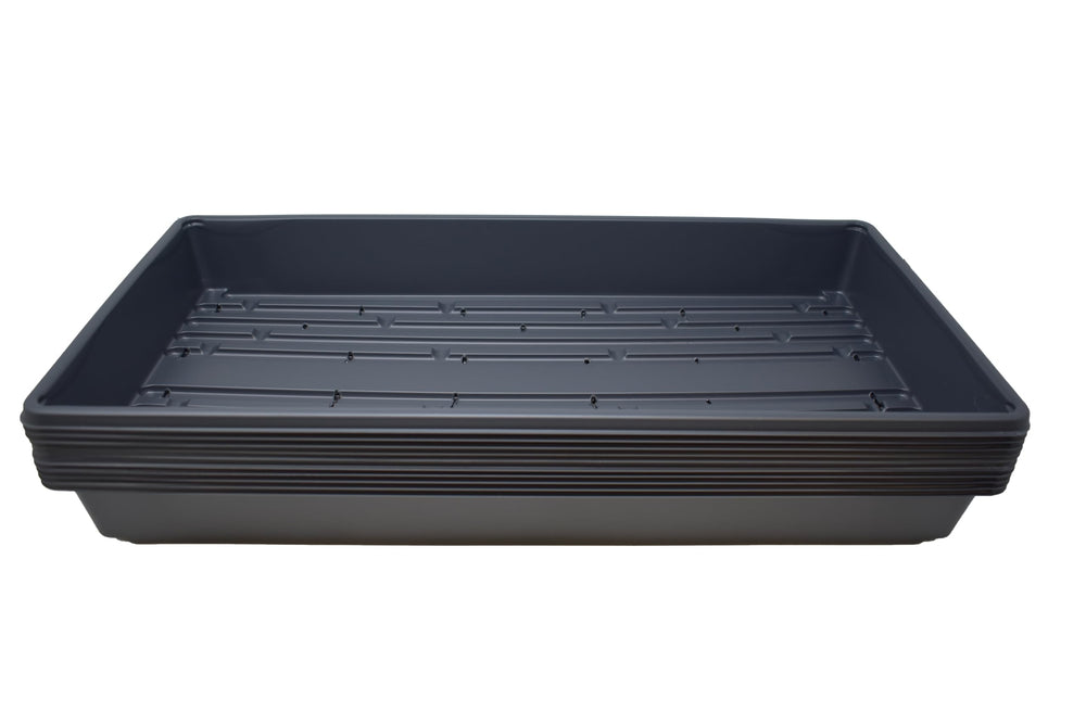 Living Whole Foods front view of single 20x10 tray showing shape and fit, durable for seed starting