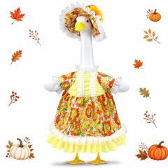 Lixintray front view of sunflower goose outfit shows cheerful porch appeal