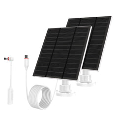 LMDTYN solar panel front view showing durable cells and weatherproof frame, prolonging Ring runtime