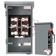LNEUIE front view of 200A transfer switch showing robust enclosure and easy access