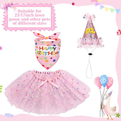 Locmeo pink tutu close-up showing fabric texture and durable outdoor finish