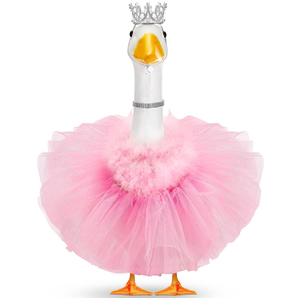 Locmeo goose front view styled as princess highlights visual charm
