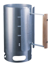 Lodge chimney starter front view showing durable steel and capacity benefit