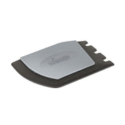 Lodge pan scraper front view showing shape and edges for efficient cleaning
