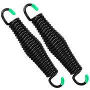 LONGADS front view of two porch swing springs showing durable finish and compact design