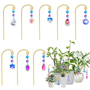 LONGSHENG front pack of eight plant stakes showing product and benefit