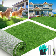 LOOBANI front view of 3x5 turf mat showing neat edges and green appeal