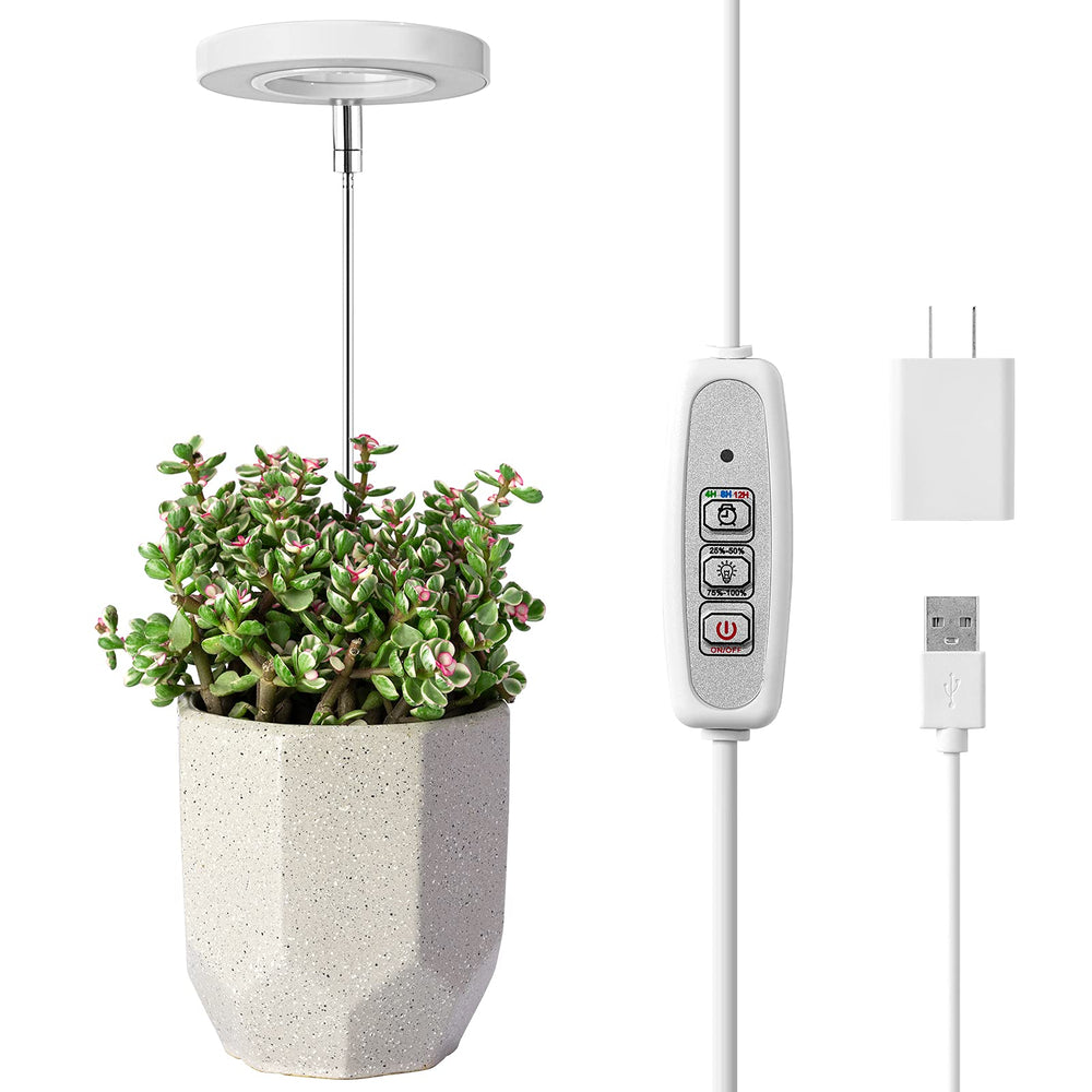 LORDEM front view halo grow light showing elegant shape and bright benefit