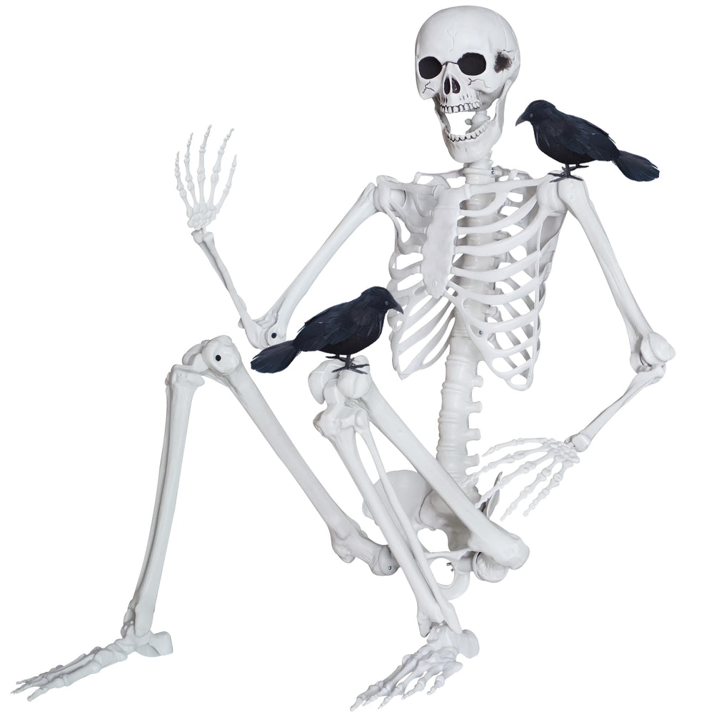 LOSFOTBO full-body skeleton frontal view showing life-size spooky display benefit