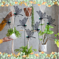 LOTADILO stake inserted in pot demonstrating easy placement and support