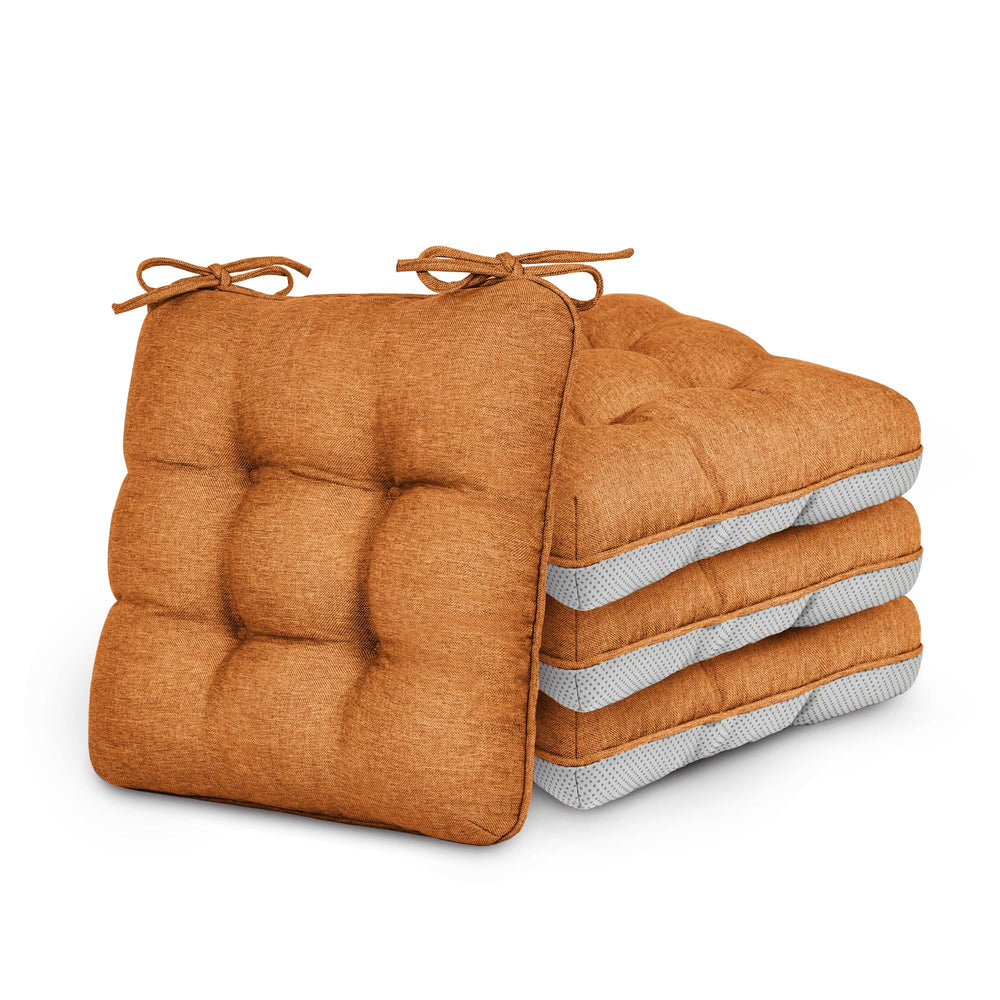 Love's cabin front view of terracotta cushion set shows cozy style and instant seat upgrade