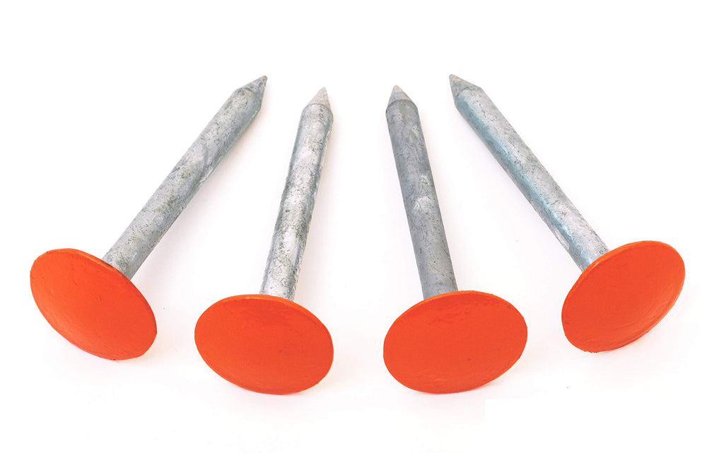 LOW PROFILE SURVEY STAKE front view shows flat marker and quick identification benefit