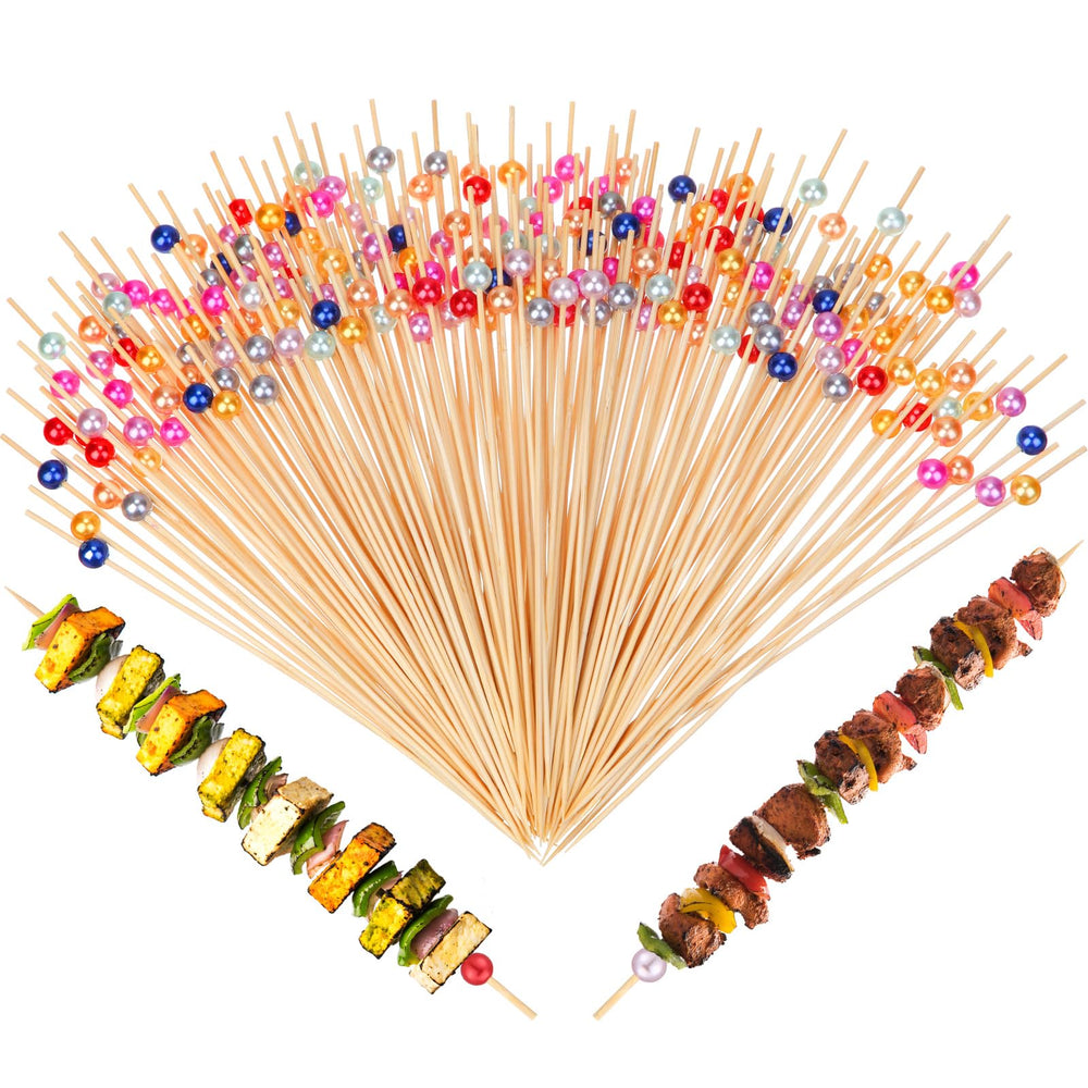 LOYIM front packaging showing 100 skewers and pearl toppers for elegant serving