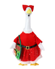 LOYPARNER porch goose front view showing full holiday outfit and cheerful appeal