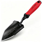 LRLXE front view showing full trowel and ruler for accurate planting