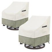LSongSKY front view of covered swivel chair showing full protection benefit