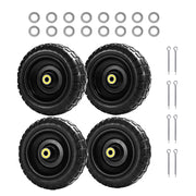 LTNICER front view of four solid 10-inch tires showing ready replacement