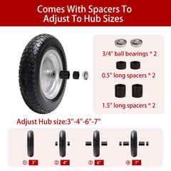 LTNICER tread and sidewall texture showing PU foam construction for puncture resistance benefit