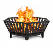 LTSEAME front view assembled showing sturdy iron build and open flame benefit