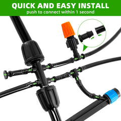 lucdnc adjustable emitter close-up with rotating cap for precise watering