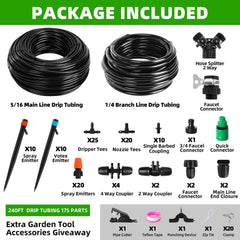 lucdnc branch 1/4 inch tubing and connectors assembled for customizable layouts