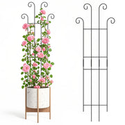 LUCKJUJU trellis front view showing full 32 inch height and neat grid support