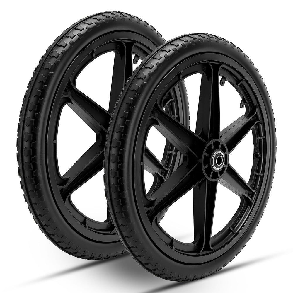 Lucky Seven front view of 20" wheel showing fit and profile for easy replacement