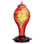 LUJII front view red feeder showing shape and bright color benefit