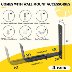 LukLoy hardware kit with anchors and screws for multiple surfaces