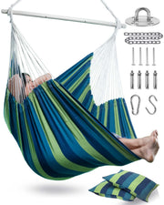 Lulladle XXL hammock chair front view showing roomy seating and support