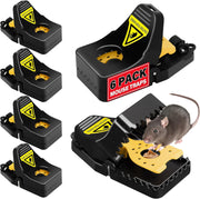 LULUCATCH front packaging showing six snap traps and benefits