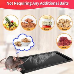 LULUCATCH trap placed under a refrigerator catching pests safely out of sight