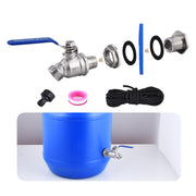 LUOFANT spigot front view showing durable stainless finish and large flow opening