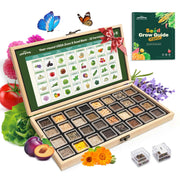 LUSH&DEW front packaging showing Zone 8 seed bank organized for quick planting