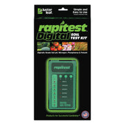 Luster Leaf digital tester front view showing display and buttons for quick readings