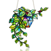 LXTMMRLJQ front view leaf suncatcher showing bright colors and decorative impact
