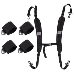 Lyreh front view showing strap and included webbings for easy replacement carry
