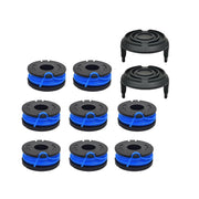 Lyshujli front packaging showing 8 spools and 2 caps for quick replacement benefit