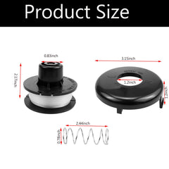 Lyshujli three pre-wound spools with cap and spring, ready-to-install convenience