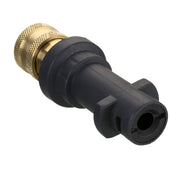 M MINGLE adapter front view showing fit and compact design for quick accessory changes