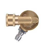 M MINGLE front view of rotating gutter cleaner attachment showing shape and nozzle