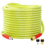M MINGLE front packaging showing 50 ft hose and included adapters for easy setup