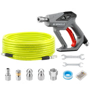 M MINGLE front packaging showing complete sewer jetter kit benefits