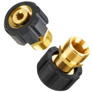 M MINGLE front view of adapter showing compact brass design and quick connection benefit