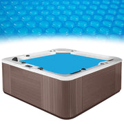 MADHOLLY front view of 7×7ft spa cover showing full square coverage and insulation benefit
