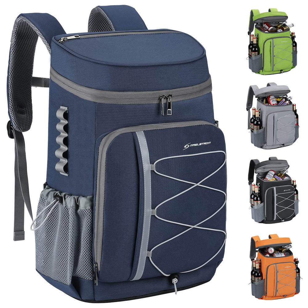 Maelstrom front view showing organized exterior pockets and capacity benefit