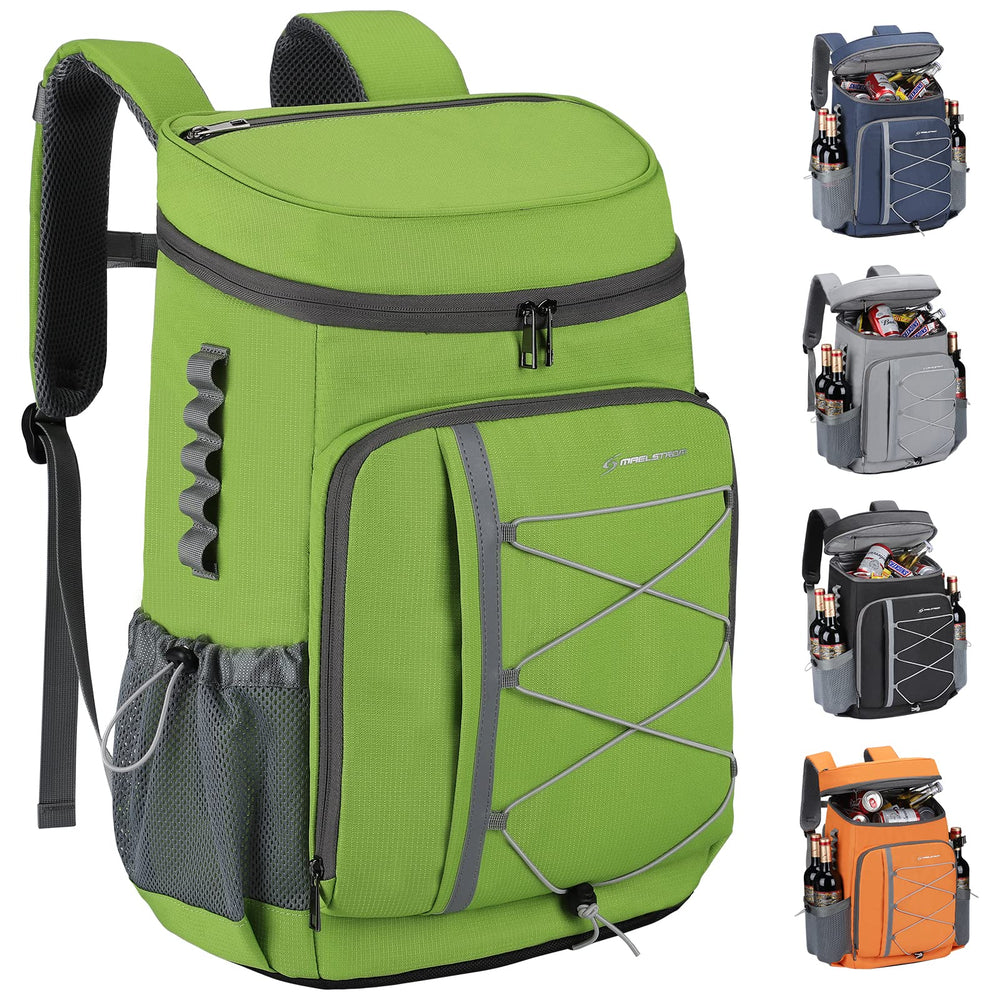 Maelstrom front view showing organized pockets and durable exterior benefit of tidy storage