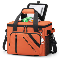 Maelstrom front view showing cooler bag and quick access benefits